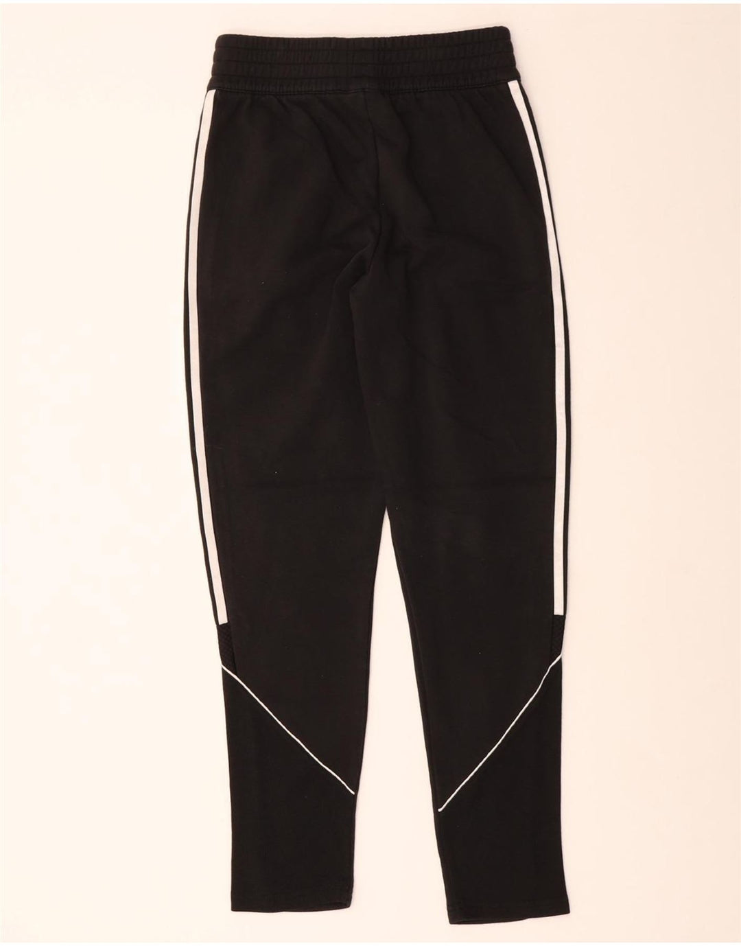 ADIDAS Mens Tracksuit Trousers Small Black Cotton