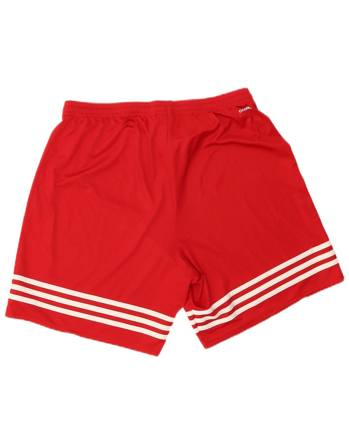 Adidas muške sportske kratke hlače Climalite veliki crveni poliester