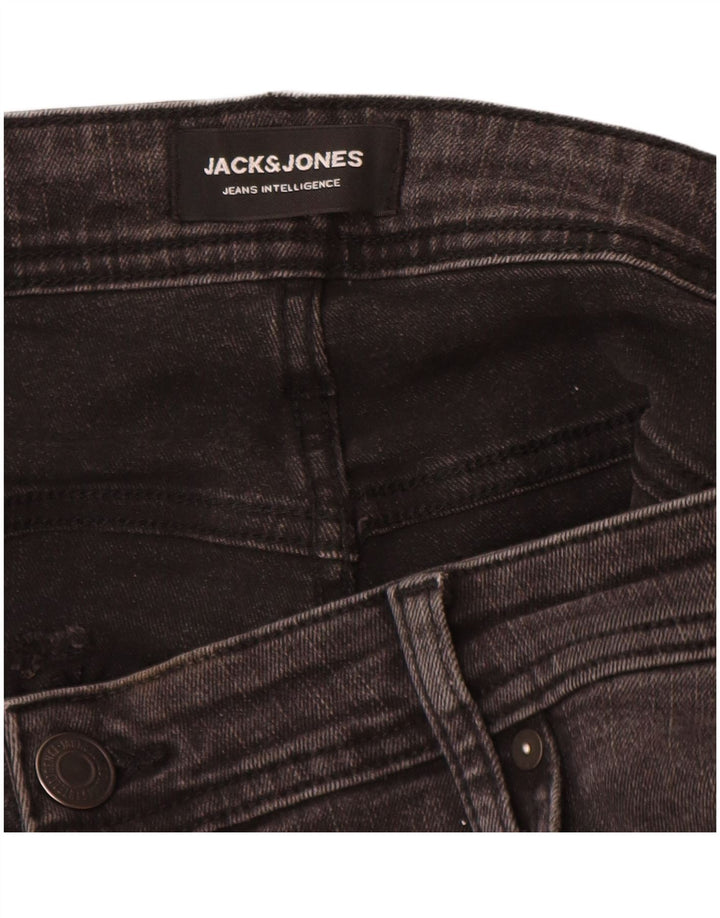 Jack & Jones Muške uske traperice W38 L32 Sivi pamuk