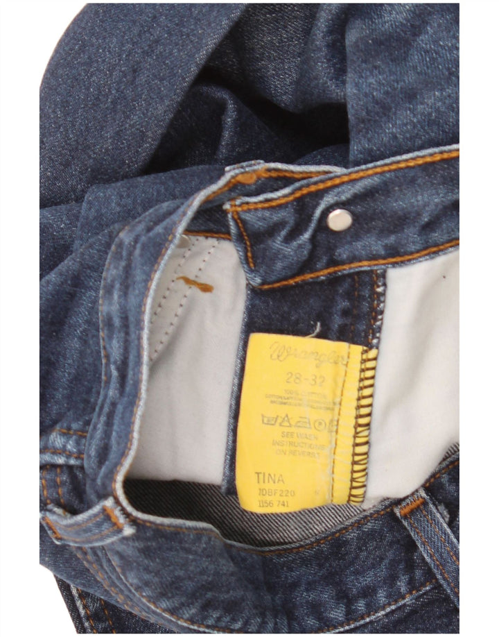 Muške traperice Wrangler Bootcut W28 L32 tamnoplavi pamuk