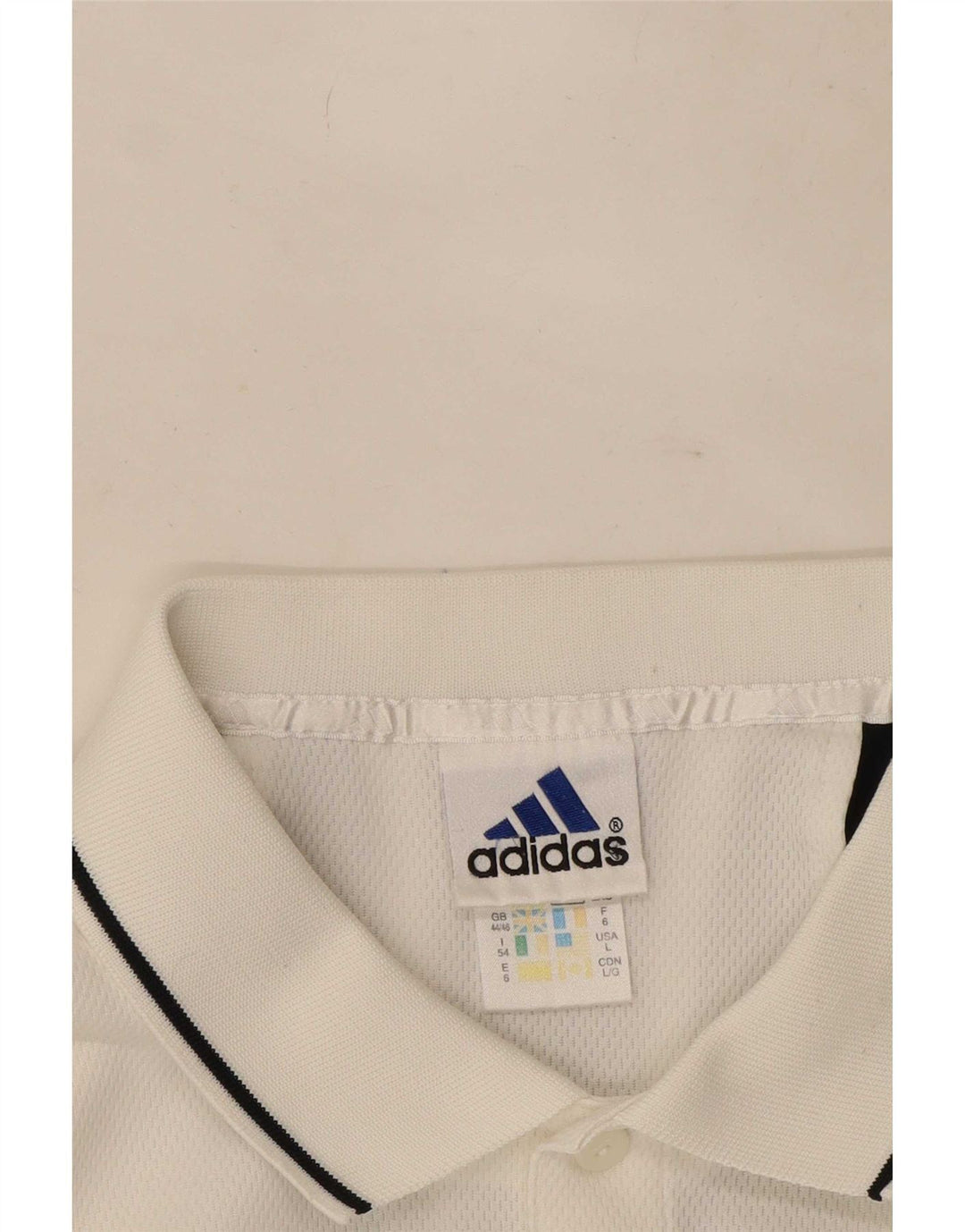 Adidas muška polo majica UK 44/46 veliki bijeli poliester