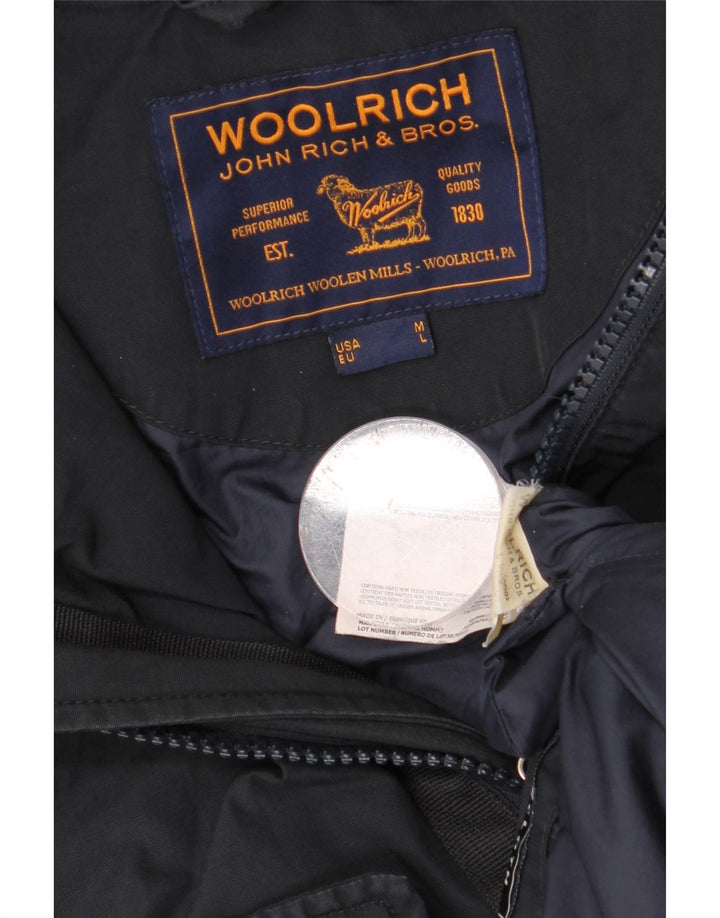 WOOLRICH Muška parka jakna s kapuljačom UK 40 Large tamnoplavi pamuk