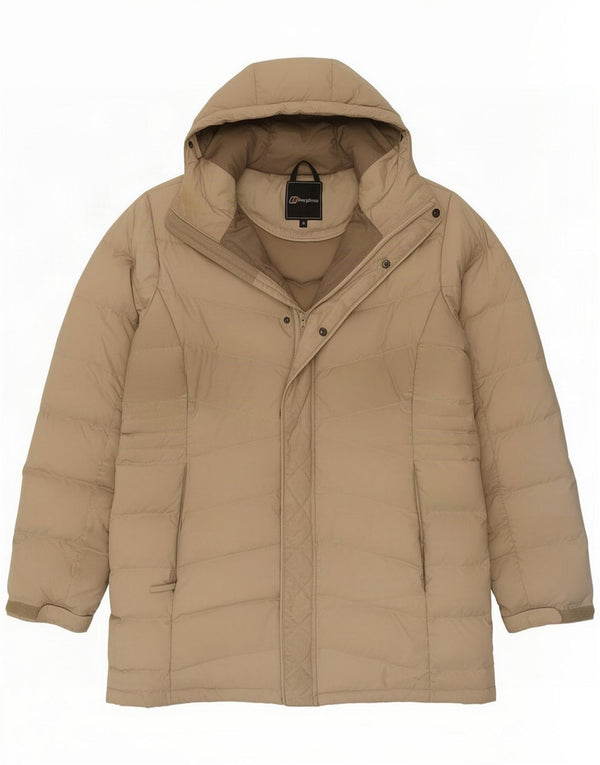 Berghaus ženska podstavljena jakna s kapuljačom UK 18 XL bež poliester