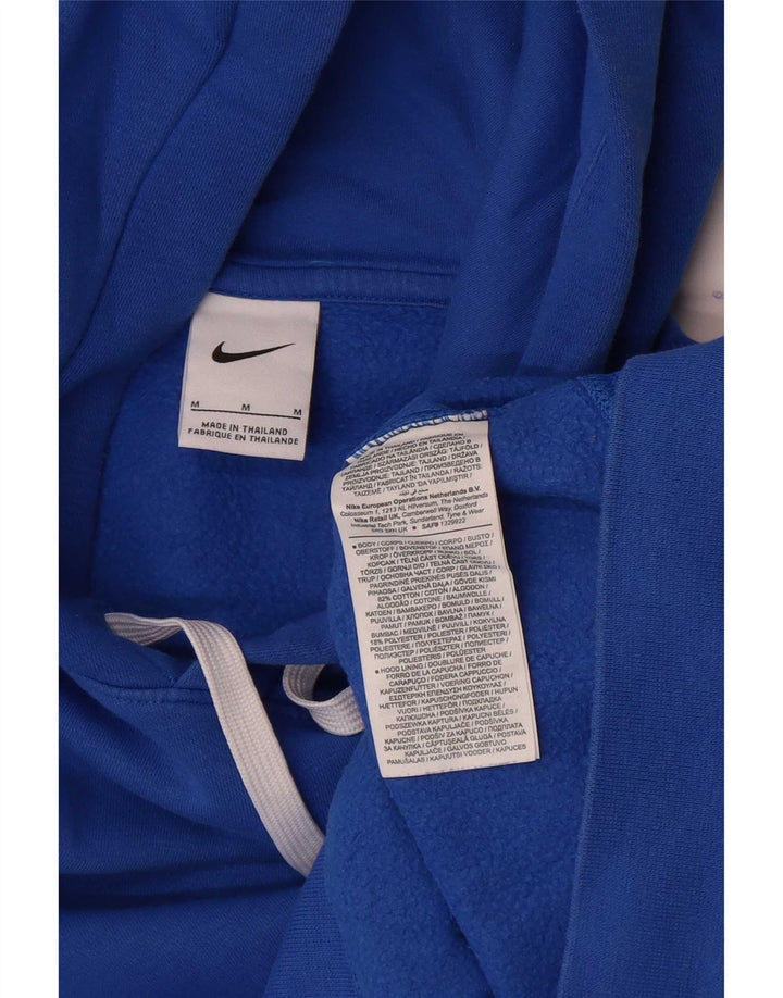 Nike muška majica s kapuljačom s kapuljačom srednje plavi pamuk