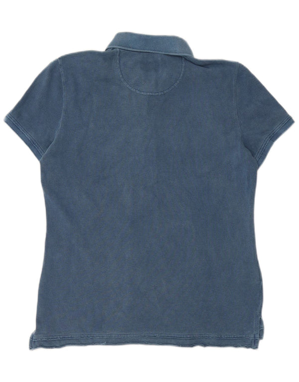 Lacoste ženska polo majica veličine 40 srednje plavi pamuk