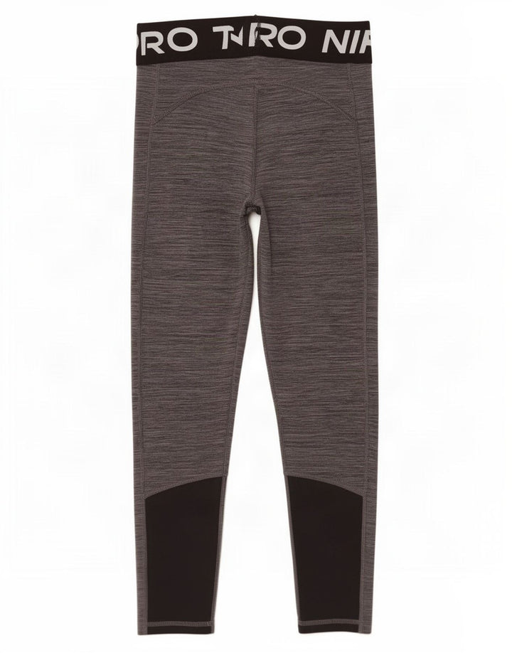 Nike ženske Graphic Capri tajice UK 8 male sive poliesterske blokove