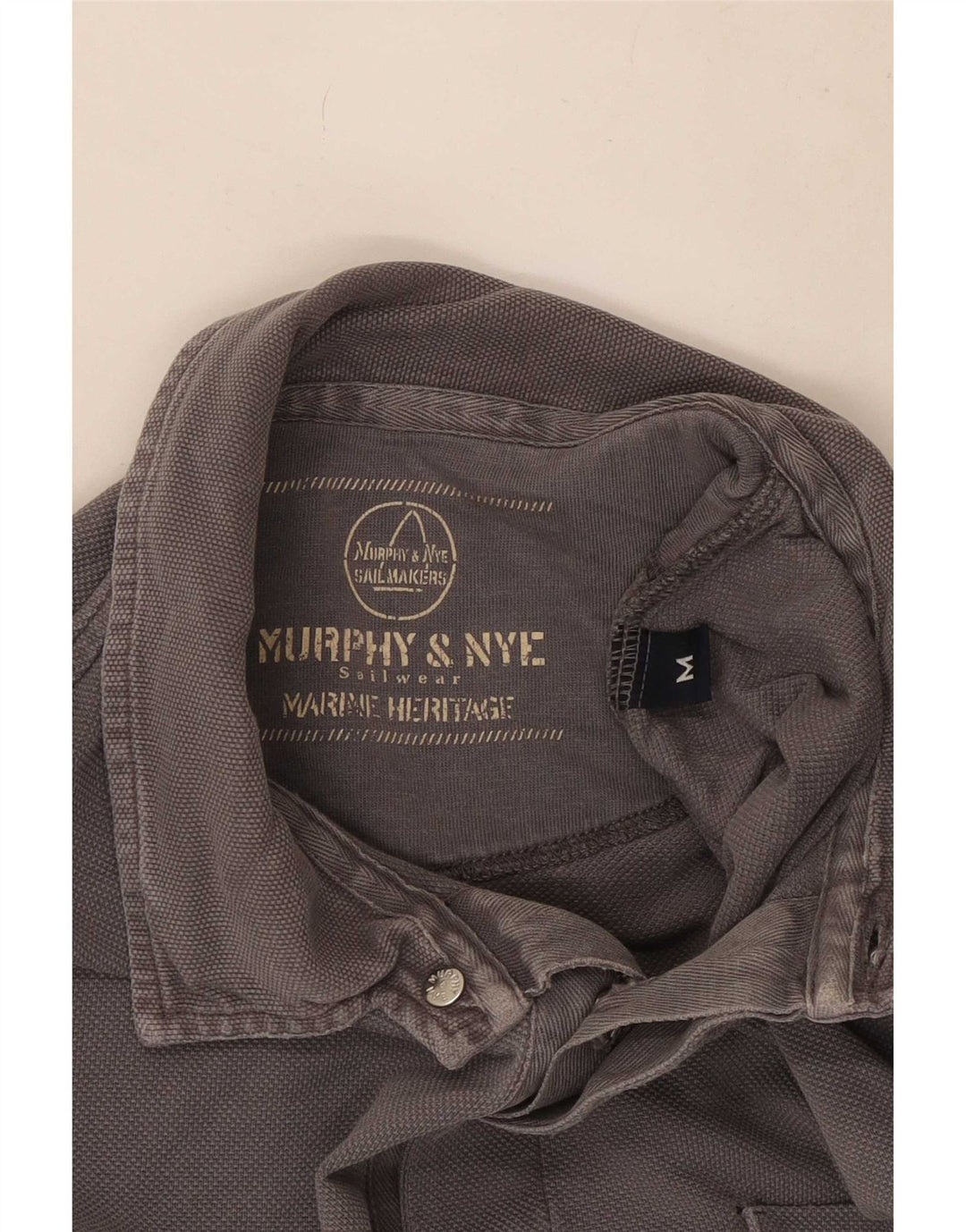 Murphy & Nye muška polo majica dugih rukava Sailmakers, srednje siva