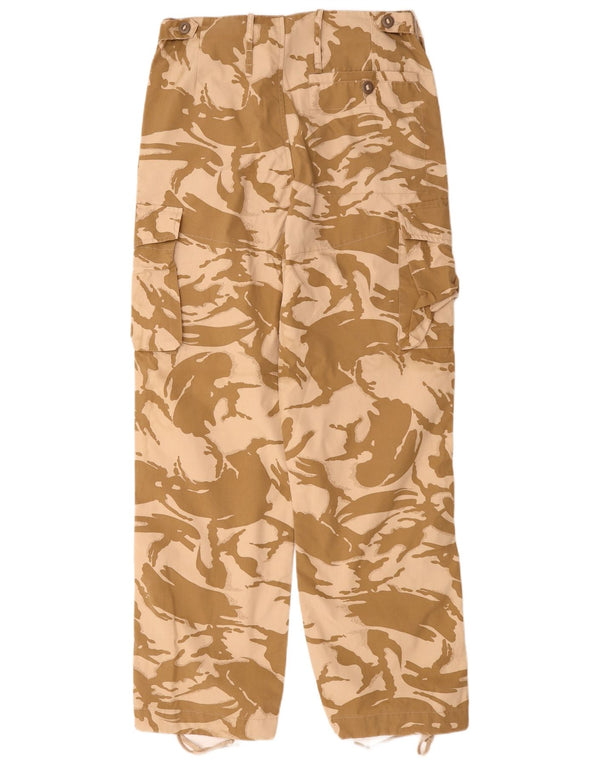 Vintage Mens Straight Cargo Trousers W32 L31 Brown