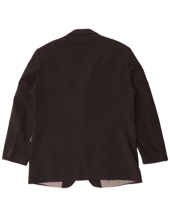 Marks & Spencer muška jakna sako s 3 gumba UK 44 XL crni poliester