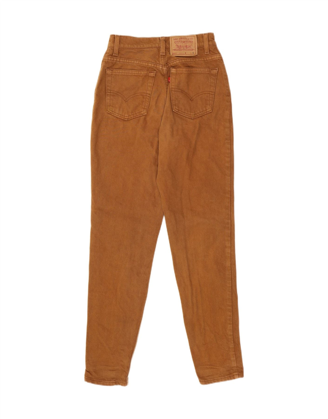 LEVI'S Ženske 512 uske traperice srednje veličine W28 L30 Smeđi pamuk