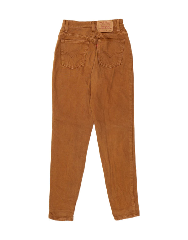 LEVI'S Ženske 512 uske traperice srednje veličine W28 L30 Smeđi pamuk