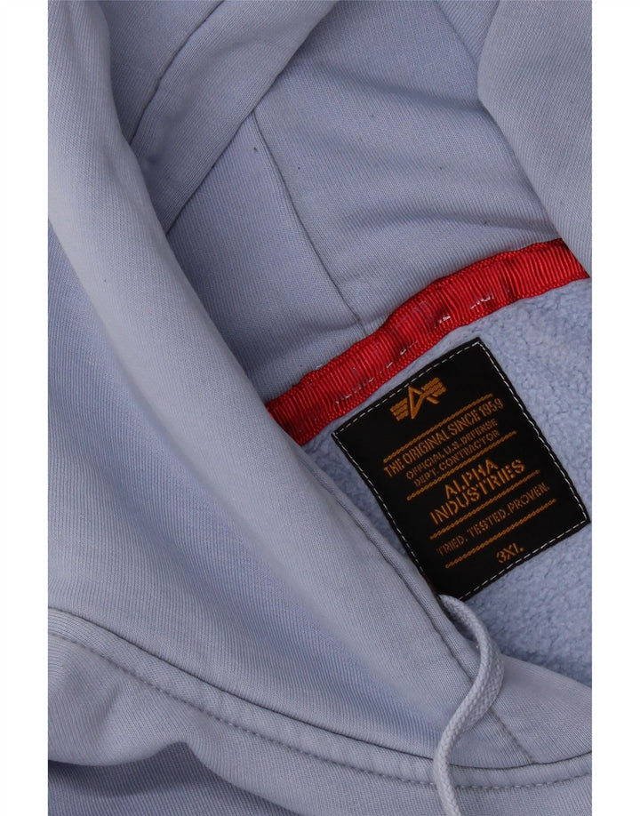 Alpha Industries muška majica s kapuljačom 3XL plava