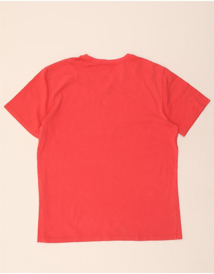LEVI'S Mens Standard Fit T-Shirt Top Medium Red Vintage Levi's and Second-Hand Levi's from Messina Hembry 
