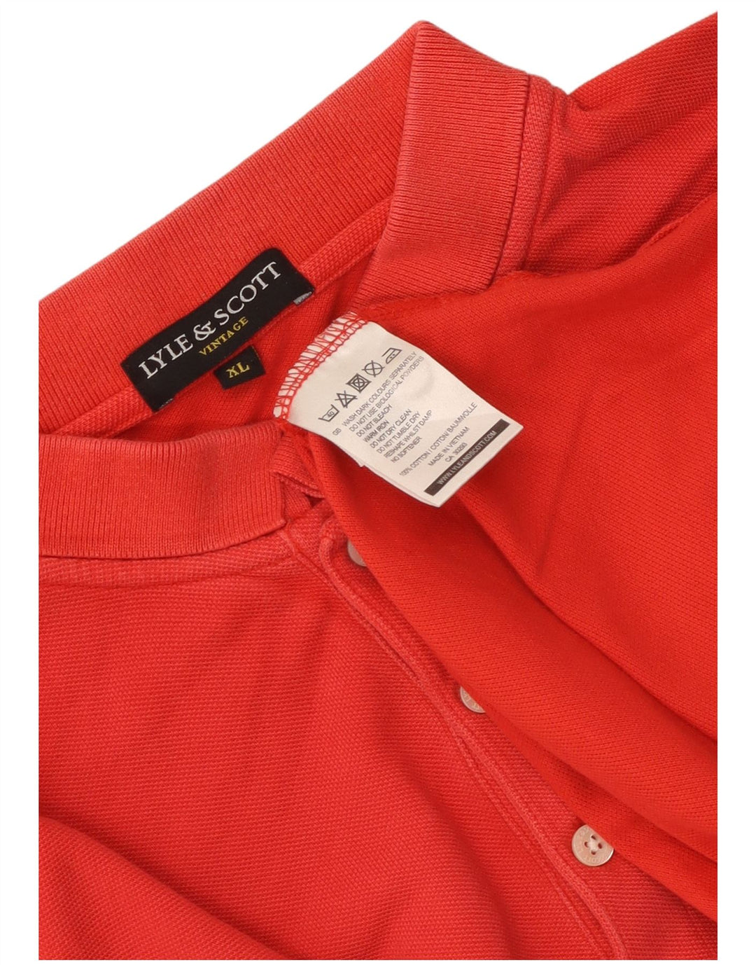 Lyle & Scott muška polo majica XL crveni pamuk