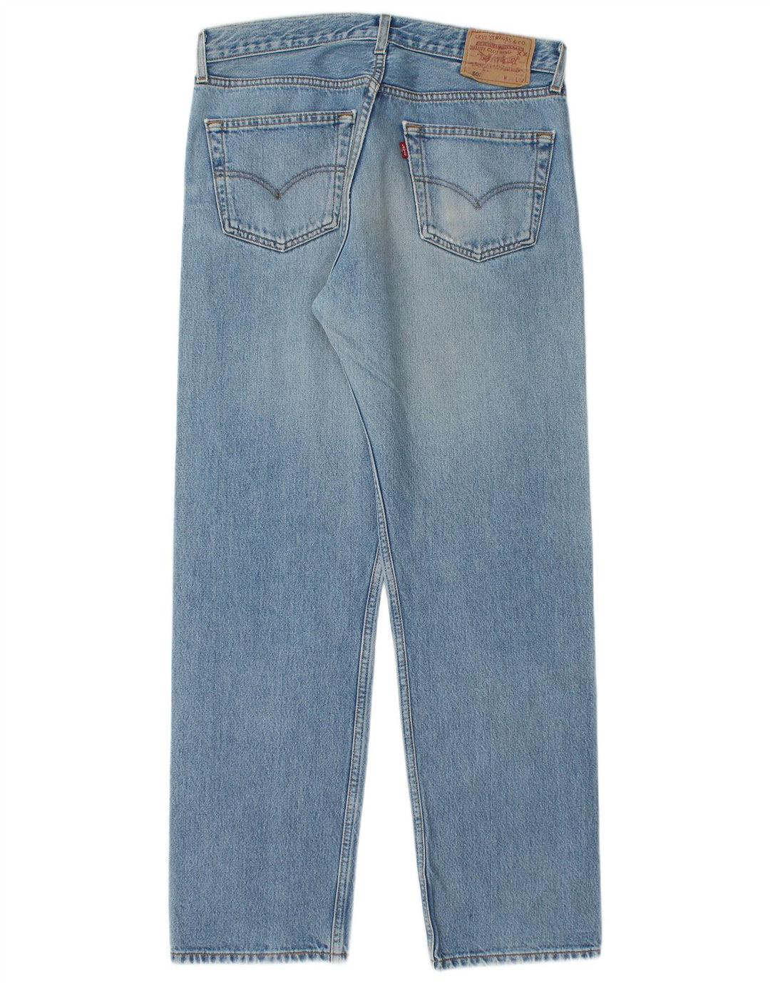 Levi's muške 501 ravne traperice W34 L32 plavi pamuk