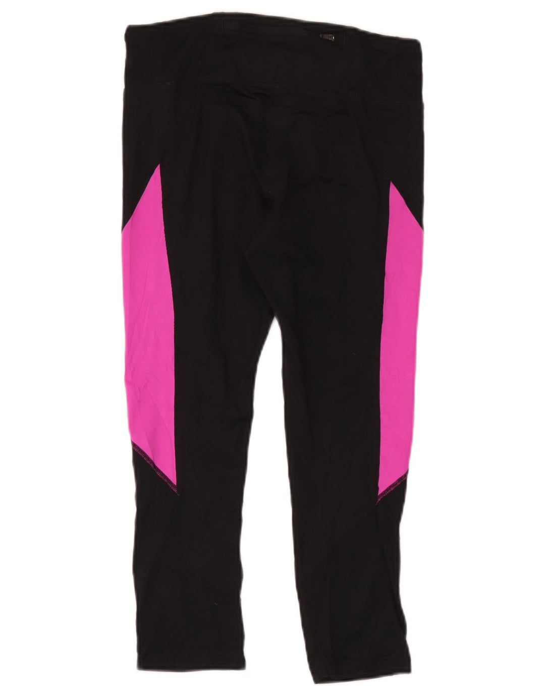 Nike Ženske Dri Fit Leggings UK 12 Medium Black Colourblock Poliester