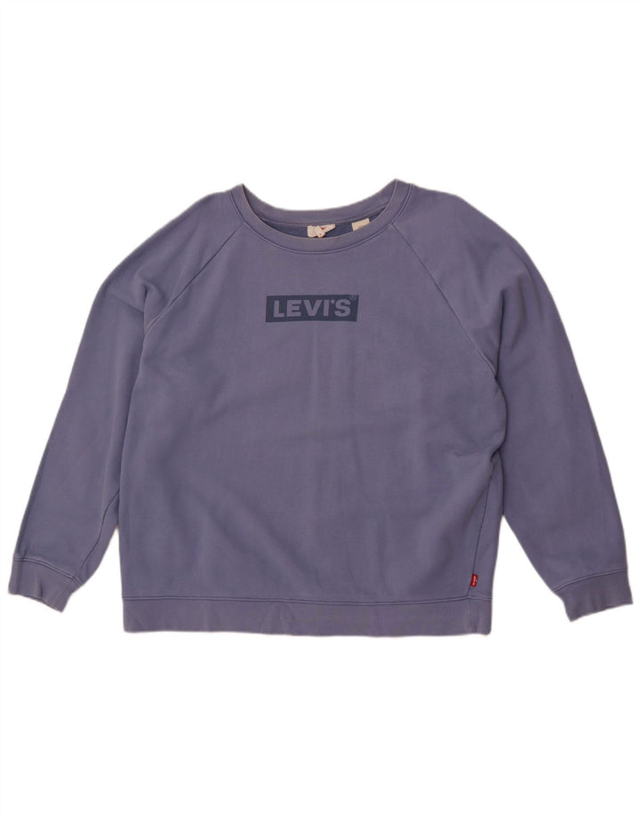Levi's ženska majica s velikim kratkim crtama s motivima UK 16 Large Blue