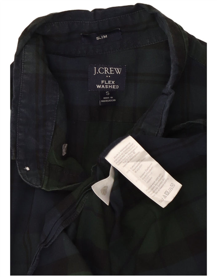 J. Crew muška tanka košulja, mali zeleni karirani pamuk
