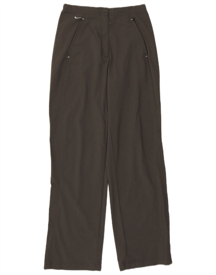 Nike ženske ravne hlače UK 8/10 male W26 L29 sivi poliester