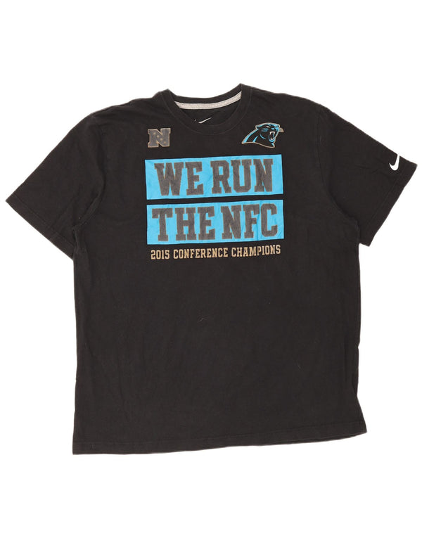 Nike muška majica kratkih rukava Carolina Panthers Regular Fit XL crni pamuk