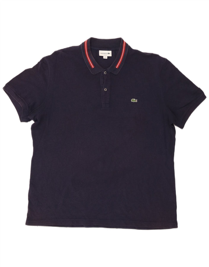 Lacoste muška polo majica veličina 7 2XL tamnoplavi pamuk
