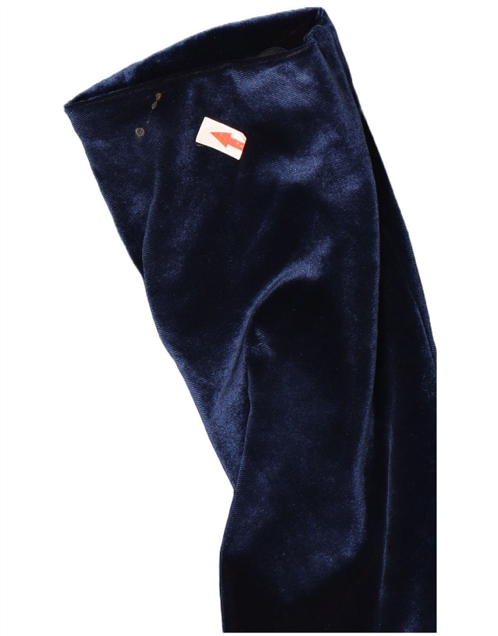 Vintage ženska jakna od velura s 5 gumba, UK 12 srednje tamnoplava