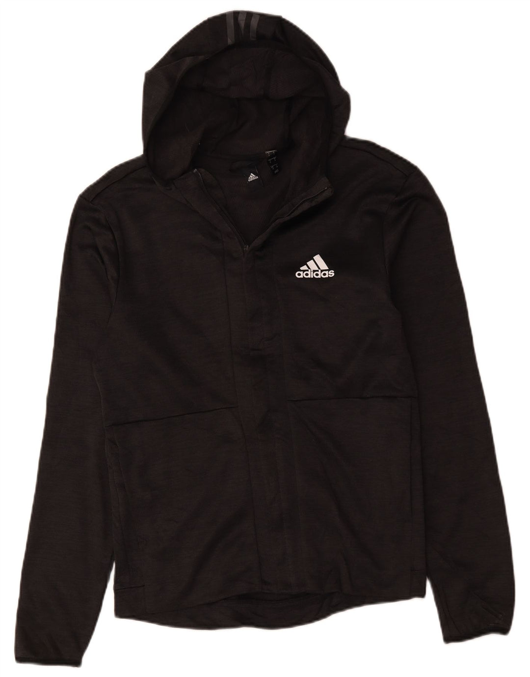 Adidas muška trenirka s kapuljačom, mala siva gornja jakna od poliestera