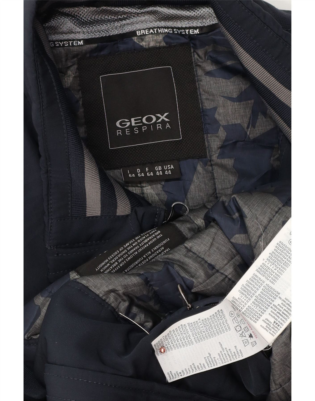 Geox muška bomber jakna UK 44 2XL tamnoplavi poliester