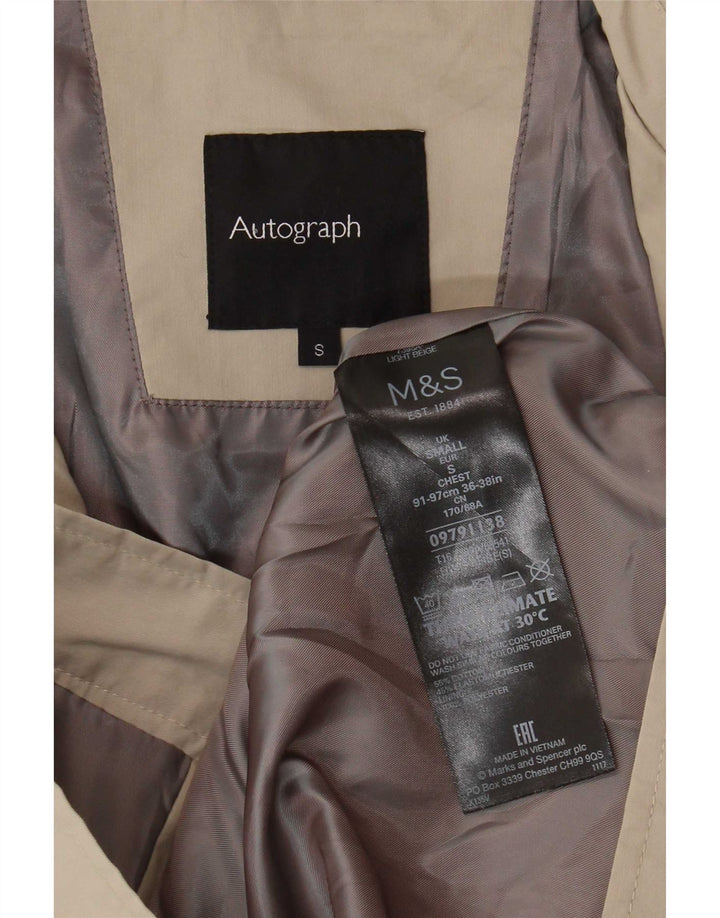 Marks & Spencer muška bomber jakna s autogramom UK 36 Mala, bež pamuk