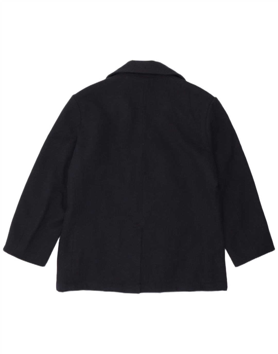 Vintage muški graškasti kaput UK 42 XL tamnoplava vuna
