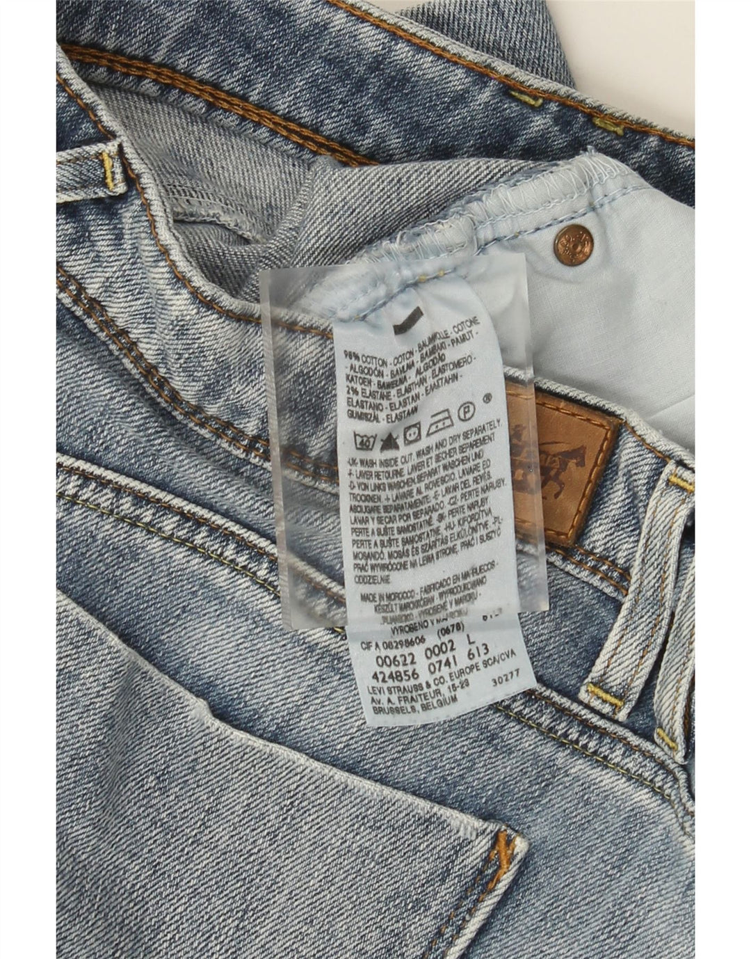 LEVI'S ženska mini traper suknja velika W34 plavi pamuk