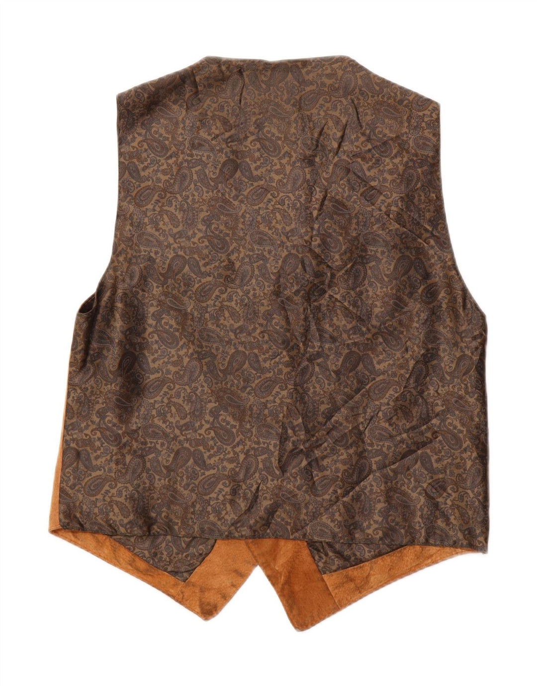 Vintage muški prsluk od antilopa mali smeđi kožni