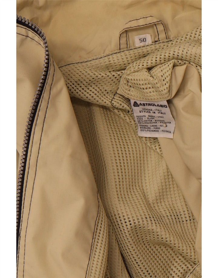 ASTROLABIO Muška kišna jakna s kapuljačom IT 50 Large Green Colourblock Pamuk