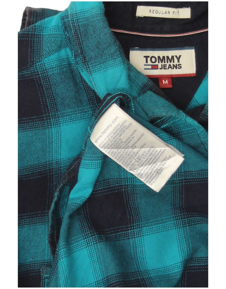 TOMMY HILFIGER Muška flanelska košulja standardnog kroja, pamuk srednje plave boje