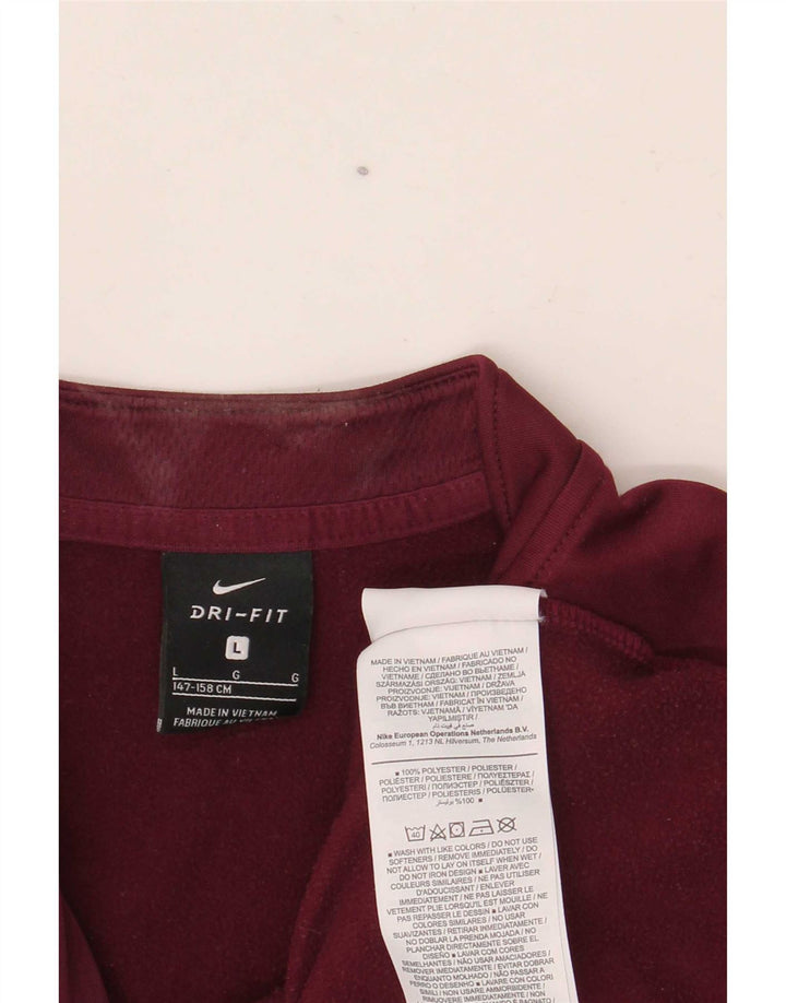 Nike Boys Dri Fit Graphic Pulover Trenirka Top 12-13 Year Large Bordo
