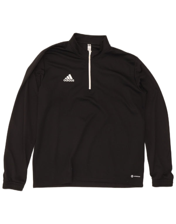 Adidas gornji dio trenirke Aeroready zip izrez XL crni poliester