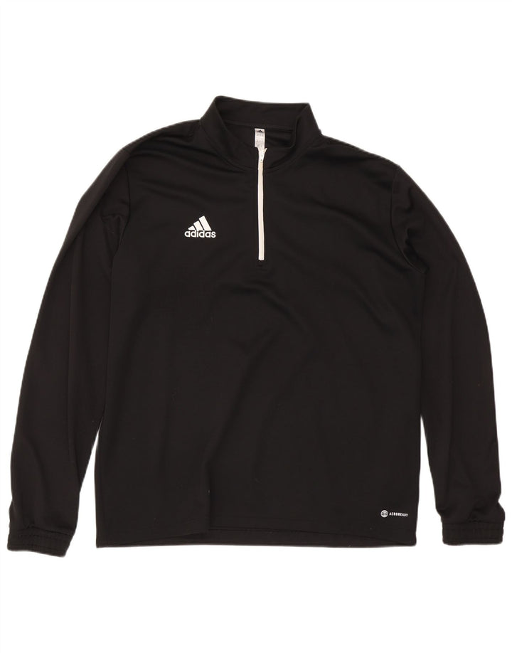 Adidas gornji dio trenirke Aeroready zip izrez XL crni poliester