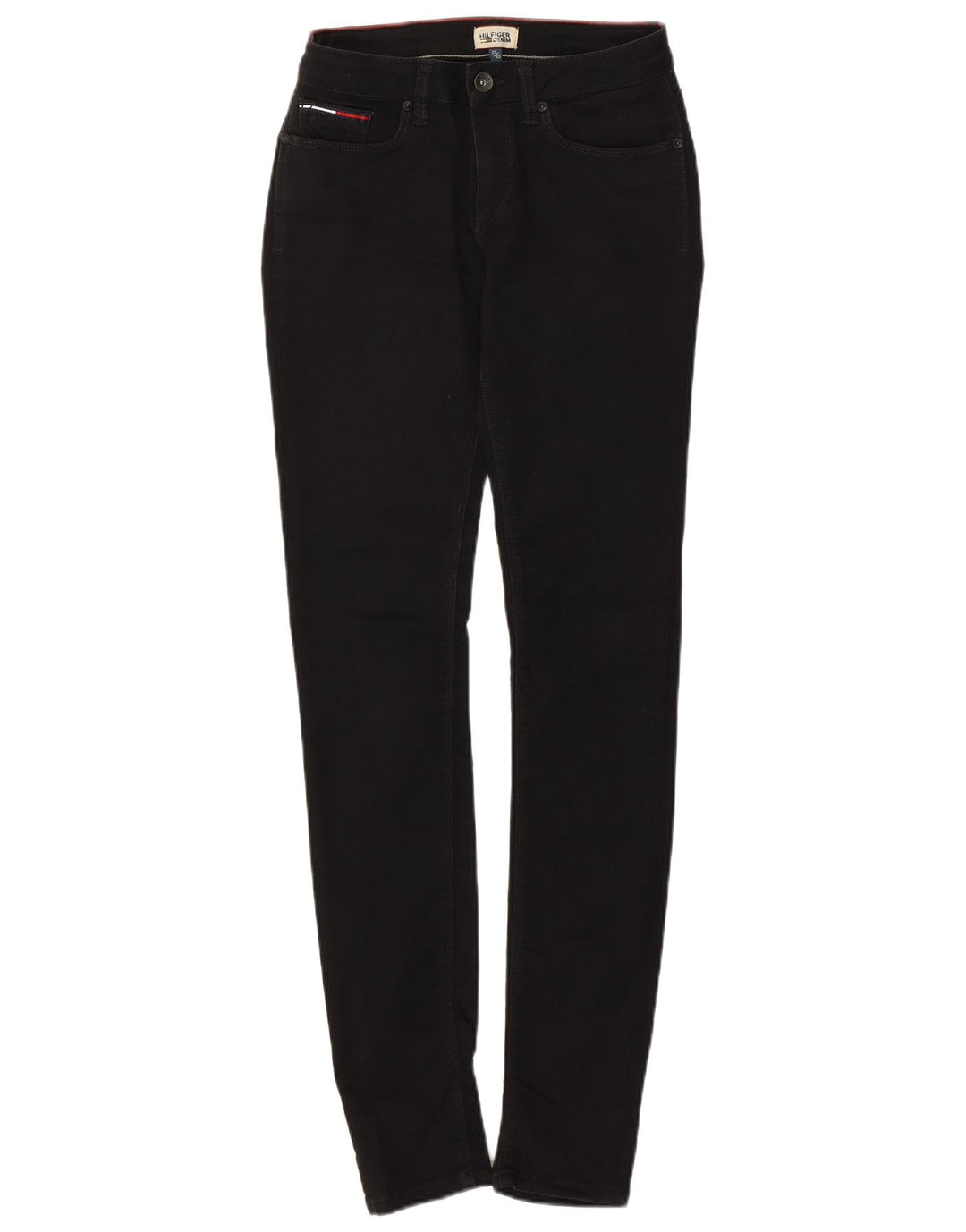 Tommy Hilfiger ženske uske traperice W25 L32 crni pamuk