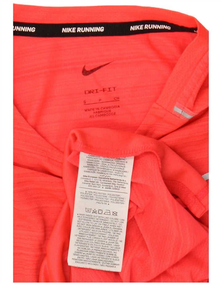 Nike Dri Fit majica kratkih rukava s malim crvenim prugama od poliestera