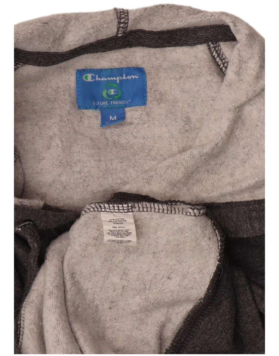 Champion ženska majica s kapuljačom UK 12 srednje sivi pamuk