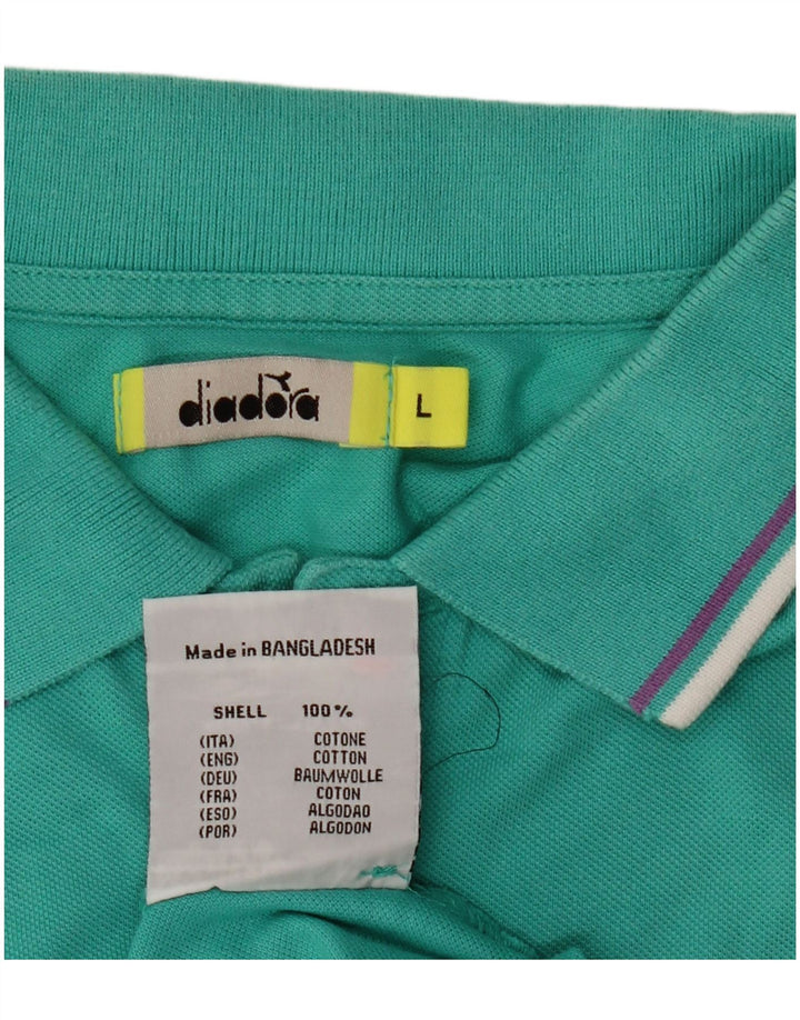 Diadora muška polo majica veliki tirkizni pamuk
