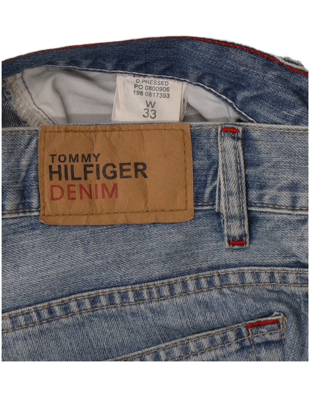 TOMMY HILFIGER Muške ravne traperice W33 L34 Plave