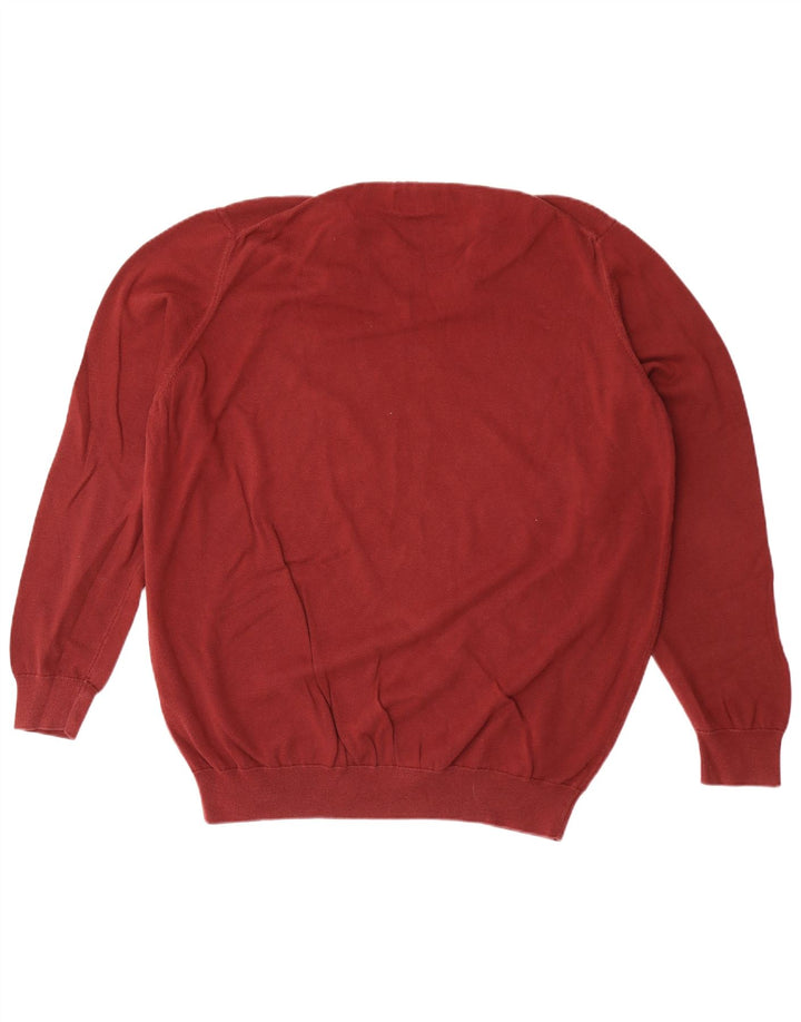 Barbour muški džemper s V-izrezom 2XL, kestenjasti pamuk