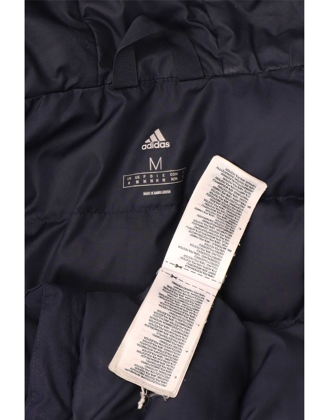 Adidas muška vjetrovka s kapuljačom UK 38 Medium tamnoplava poliamidna