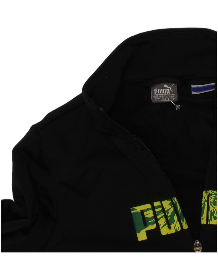 Gornja jakna trenirke Puma Boys Graphic 7-8 Years Black Colourblock