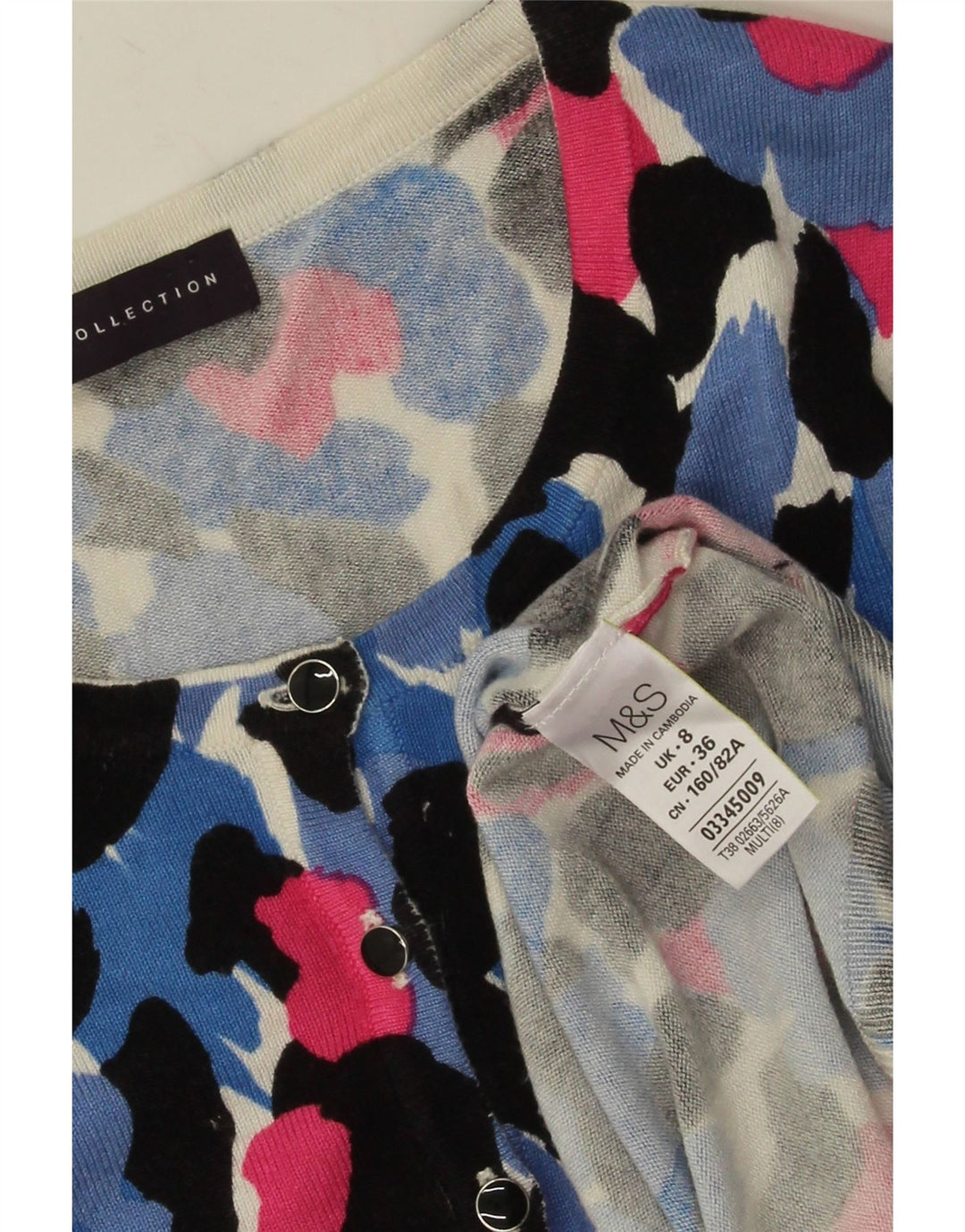 Marks & Spencer ženski kardigan pulover UK 8 Mali raznobojni cvjetni