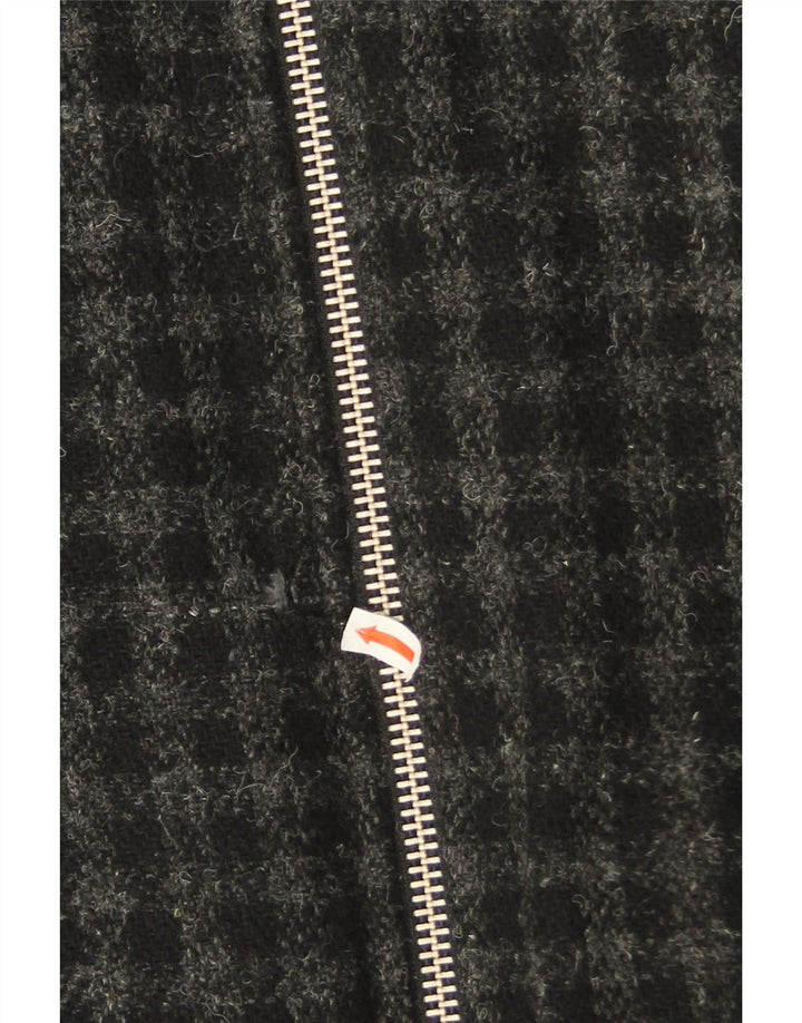 All Saints muška bombaška jakna UK 40, velika siva karirana vuna