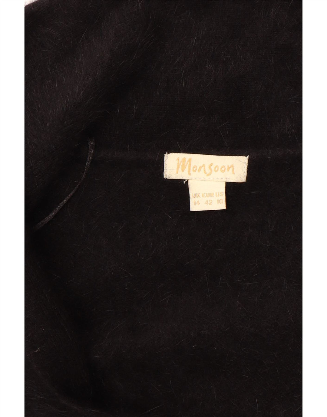 MONSOON Womens Cardigan Sweater UK 14 Large Black