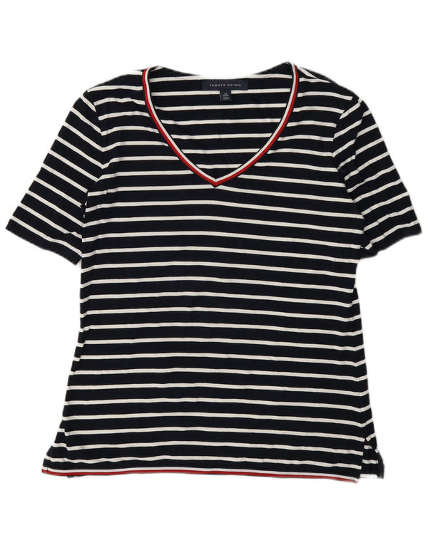 Tommy Hilfiger ženska majica kratkih rukava UK 6 XS tamnoplava na pruge
