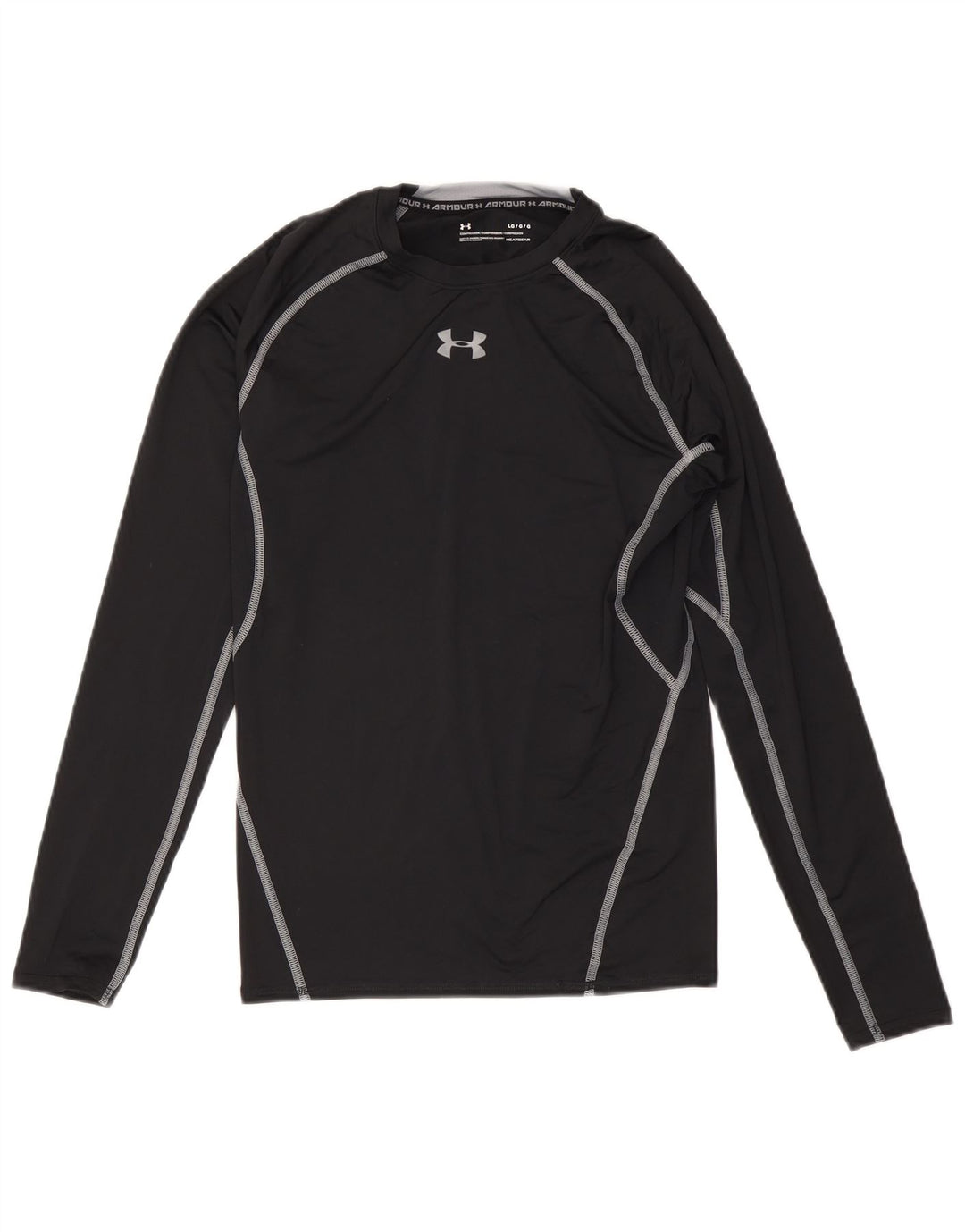 Muška majica Under Armour Heat Gear s dugim rukavima, veliki crni poliester